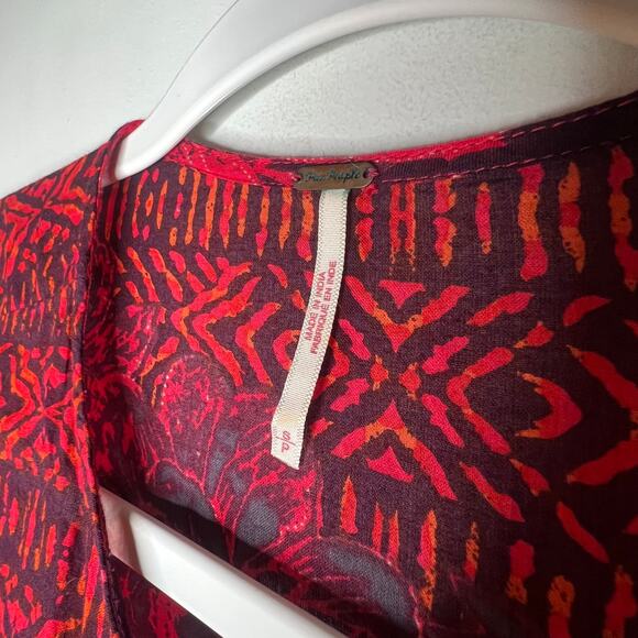 Free People Tiered Tunic Top Size Small - Picture 5 of 8